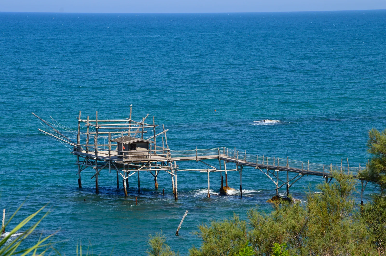 A trabocco at San Vito Chietino