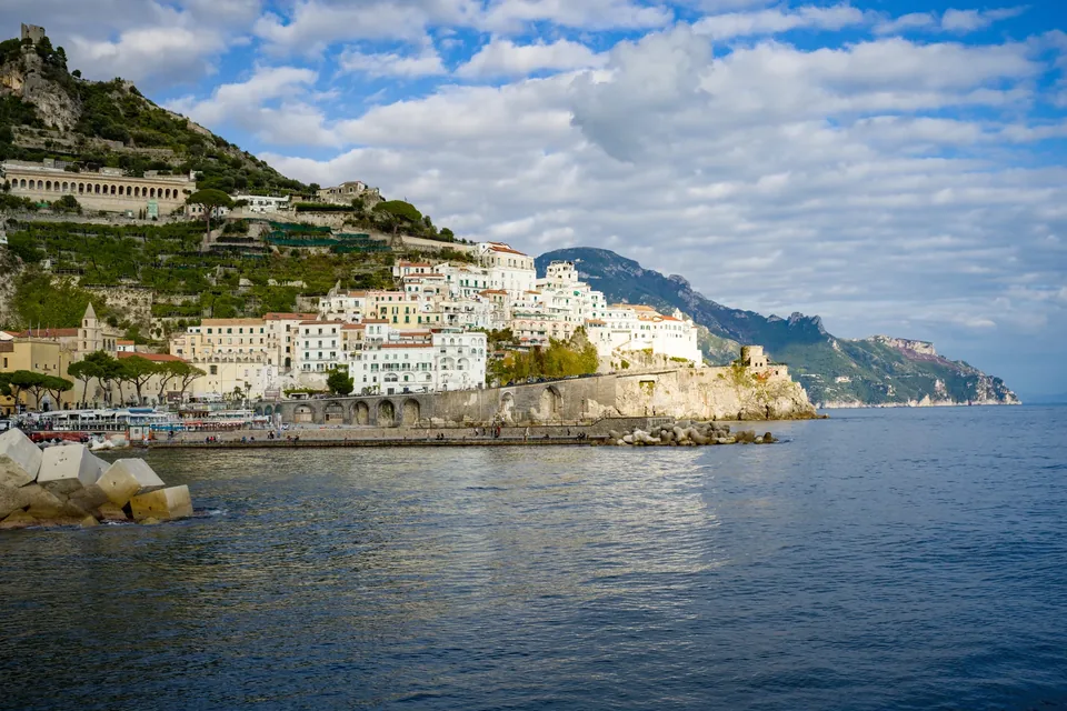 Amalfi seen from the sea