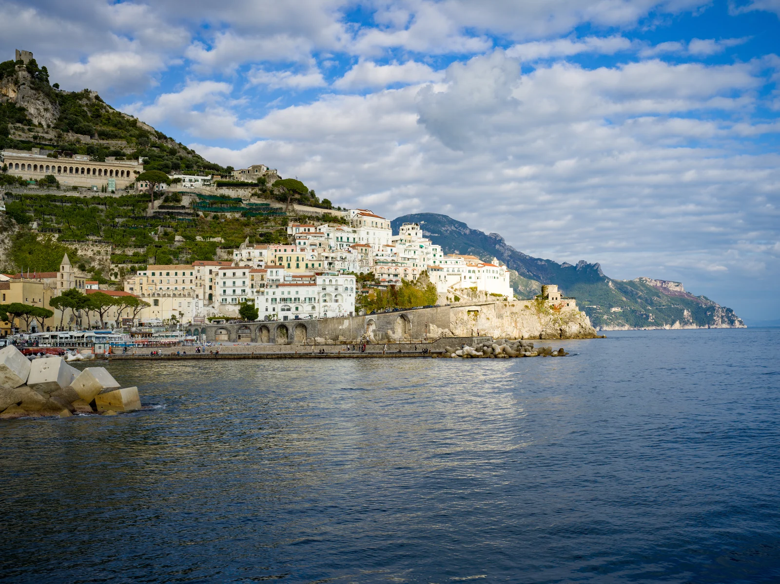 Amalfi seen from the sea