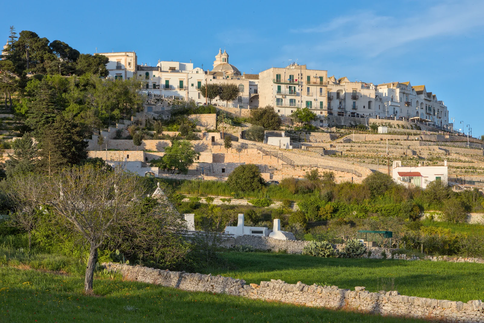 Locorotondo seen from Via Serra