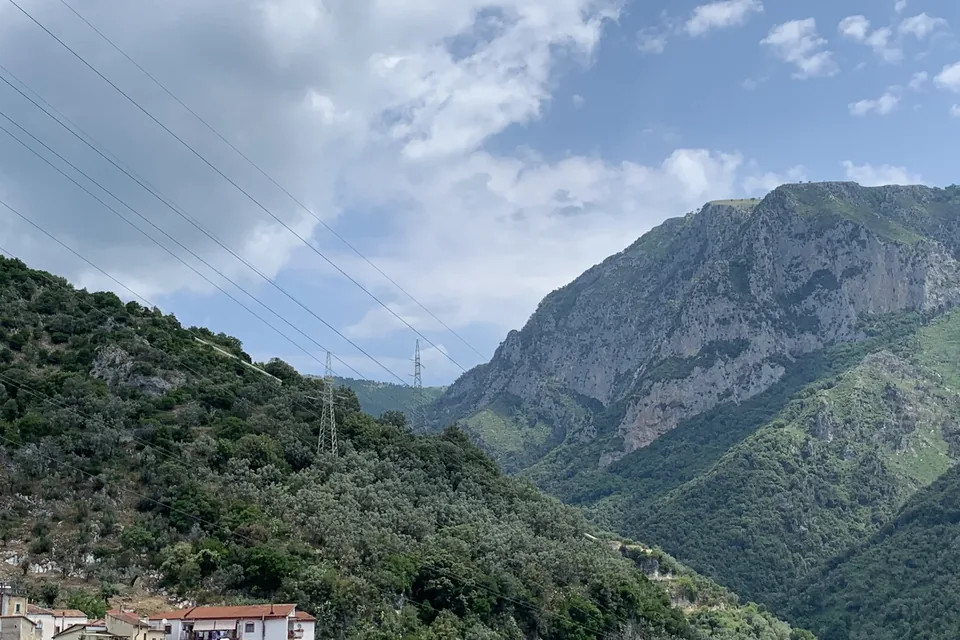 The Picentini Mountains from Olevano sul Tusciano