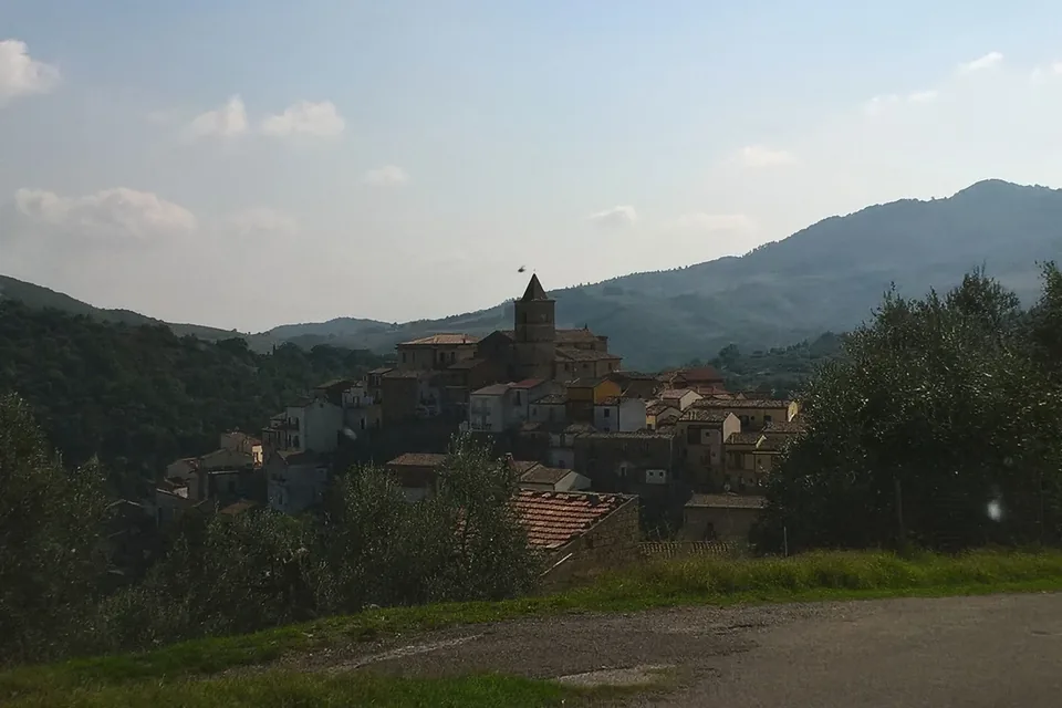 View of Oliveto Lucano