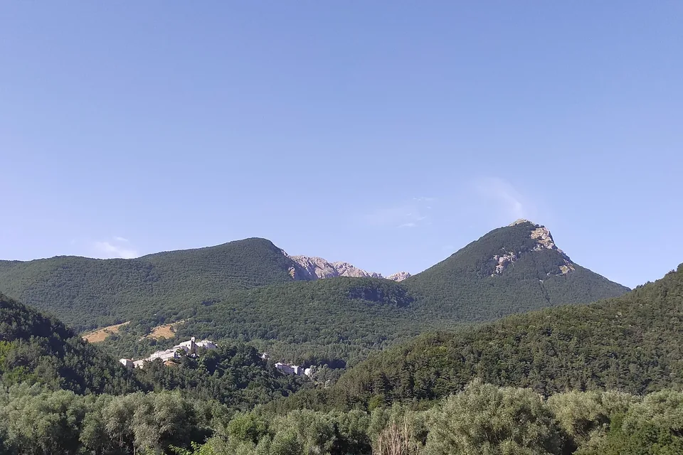 Mountains and woods around Civitella Alfedena, in the Abruzzo, Lazio and Molise National Park
