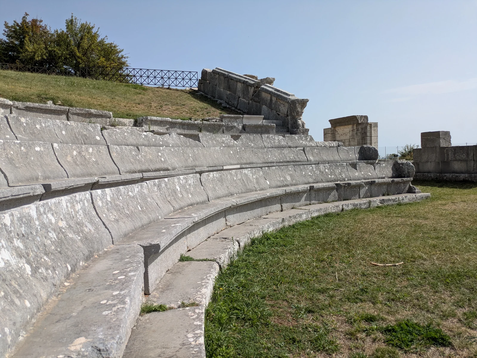 Stone tiers at the Italic sanctuary of Pietrabbondante