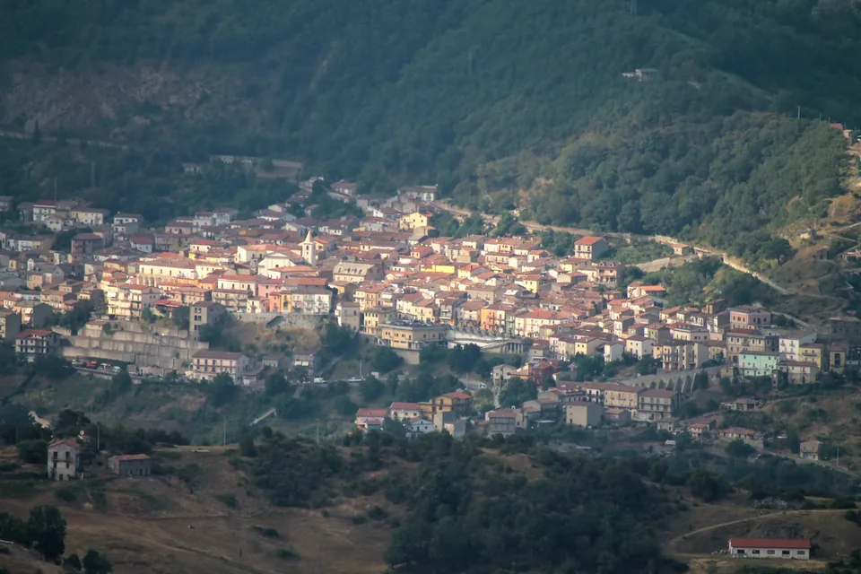 View of Terranova di Pollino