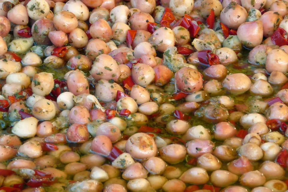 Dressed lampascioni with chilli