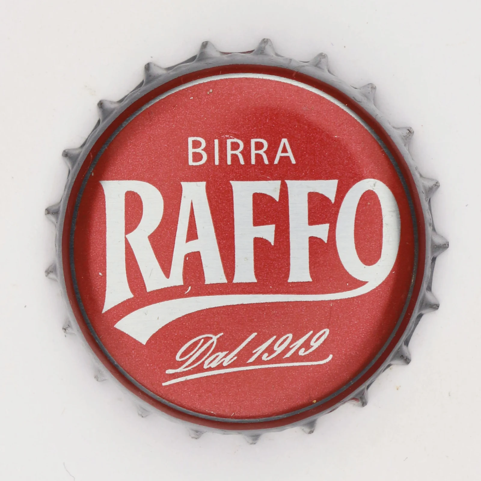 A Raffo beer bottle cap