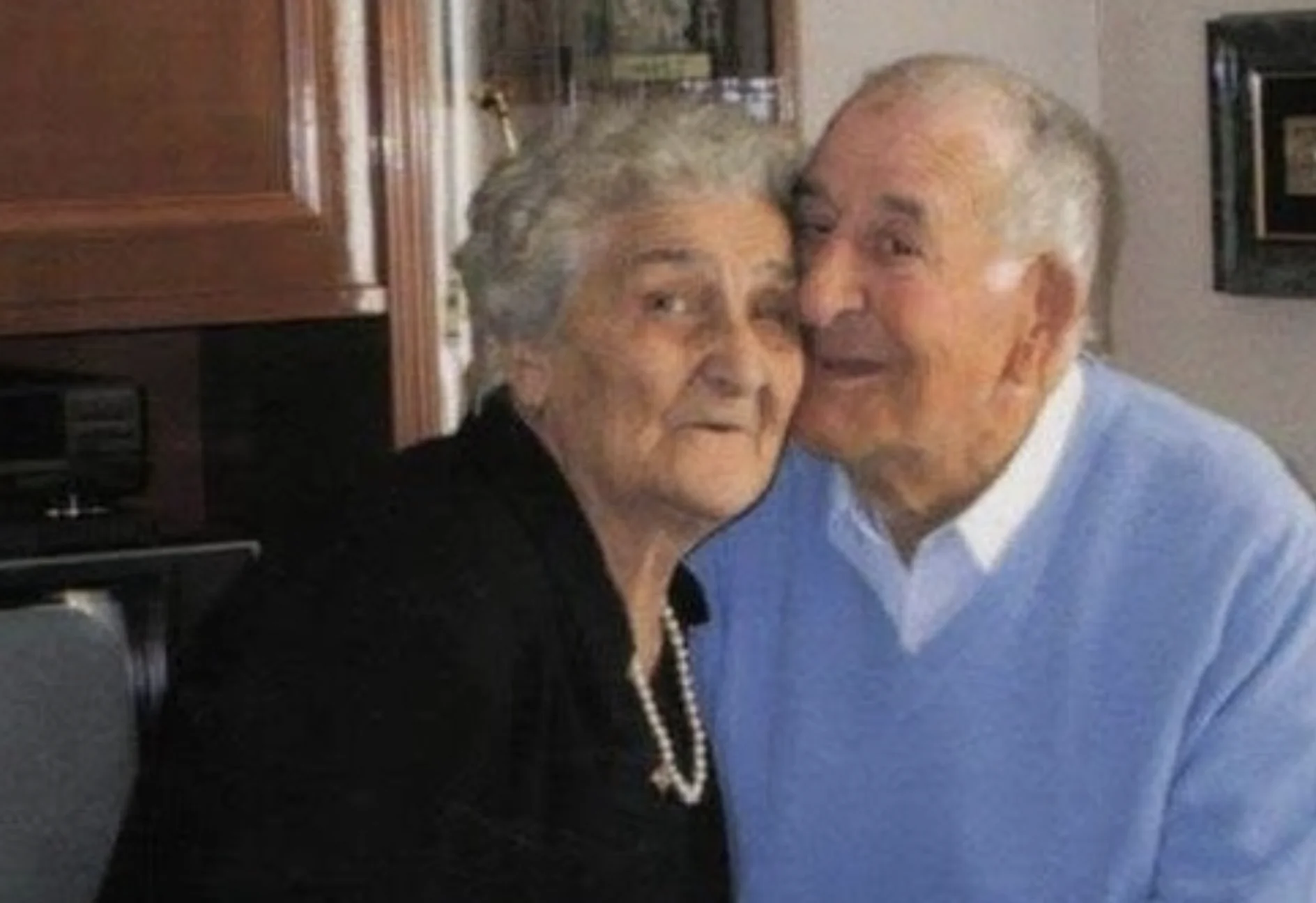 My grandfather Sebastiano and grandmother Marianna together in a family photograph.